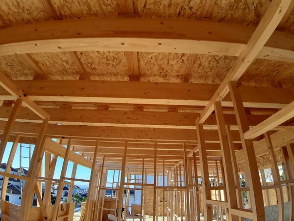 estructura interior madera y panel osb